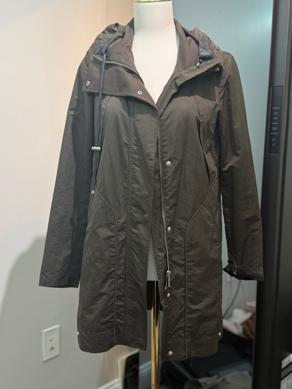 Zara mid jacket dark green